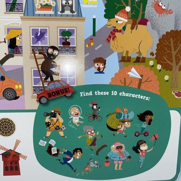 Giant Seek-and-Find Vacations Hardcover Children’s Board Book Auzou Canada - Picture 7 of 10